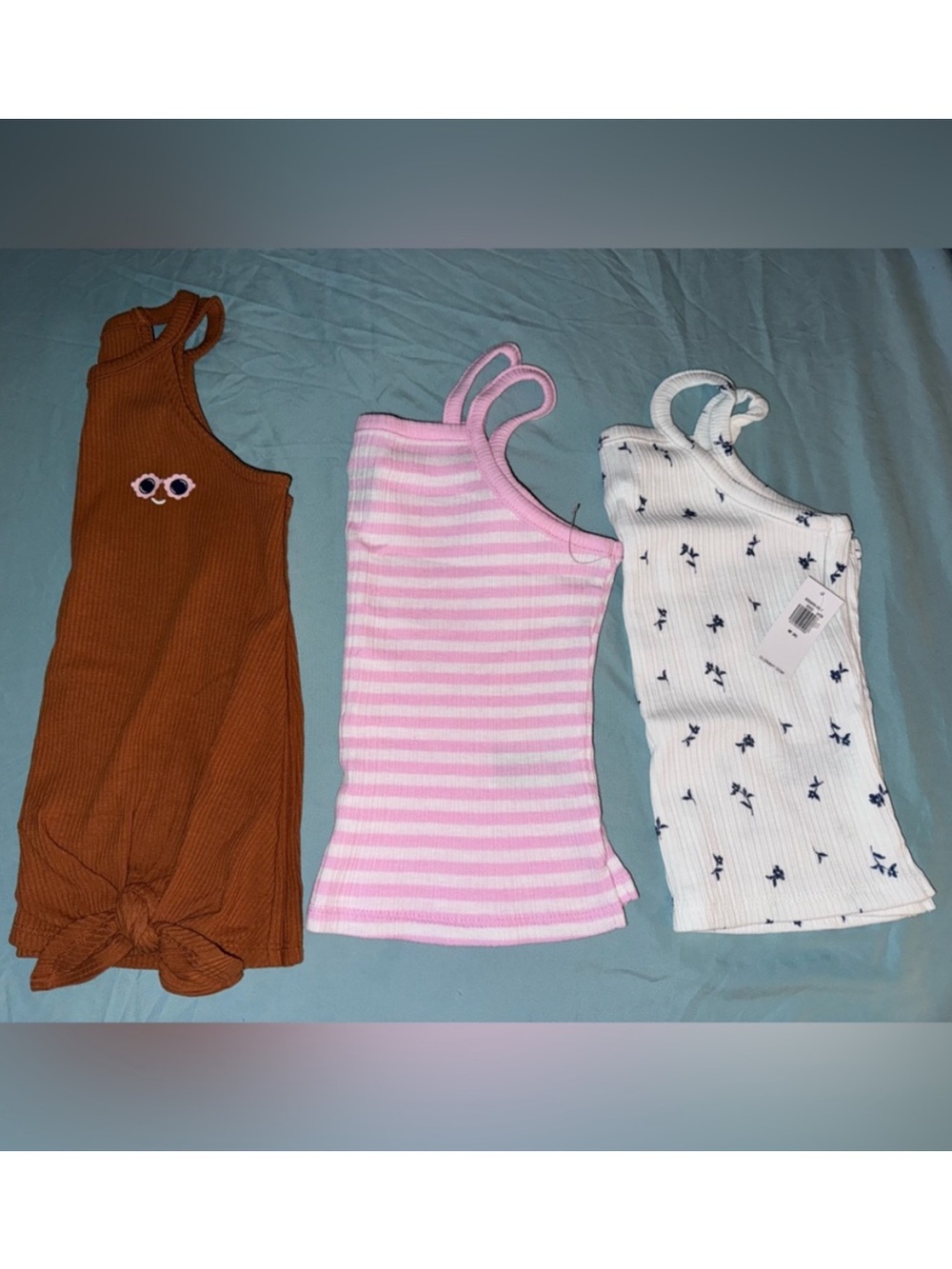 Old Navy Girls Size 8 Ribbed Tank Top Bundle 3 Pc Summer Tops
